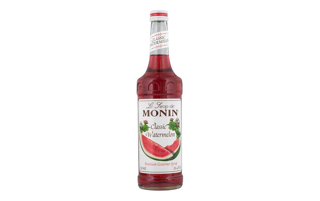 Monin Classic Watermelon Syrup    Glass Bottle  750 millilitre